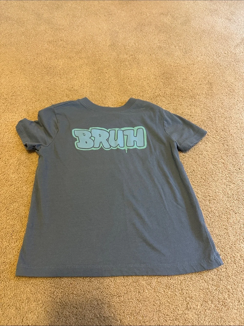 OshKosh B'gosh Blue Tee with 'BRUH' Graphic